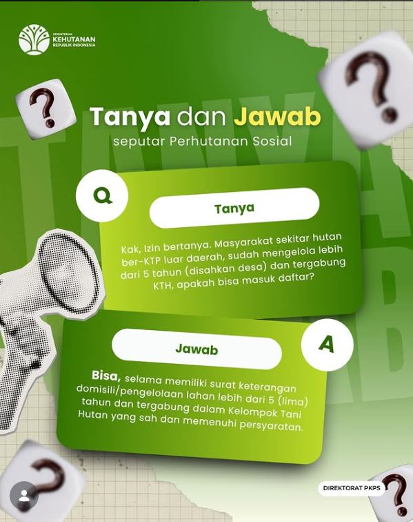 Tanya &amp; Jawab Perhutanan Sosial 