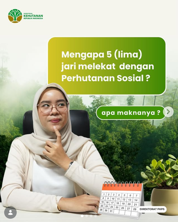 Mengapa 5 jari melekat dengan Perhutanan Sosial ? Apa Maknanya ?