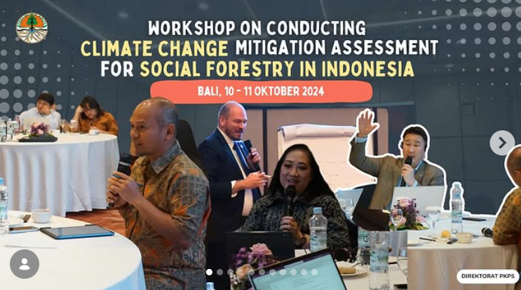 Workshop Penilaian Mitigasi Perubahan Iklim melalui Perhutanan Sosial di Indonesia