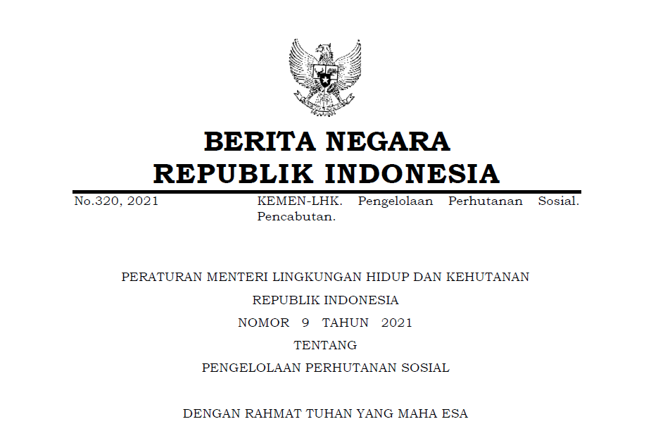Peraturan Menteri Lingkungan Hidup Dan Kehutanan N...