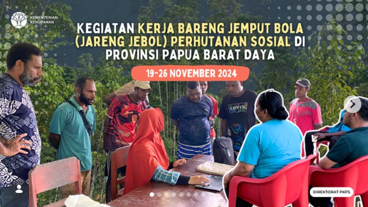 Kegiatan Kerja Bareng Jemput Bola (Jareng Jebol), sebagai bentuk pemberian akses kelola Perhutanan Sosial