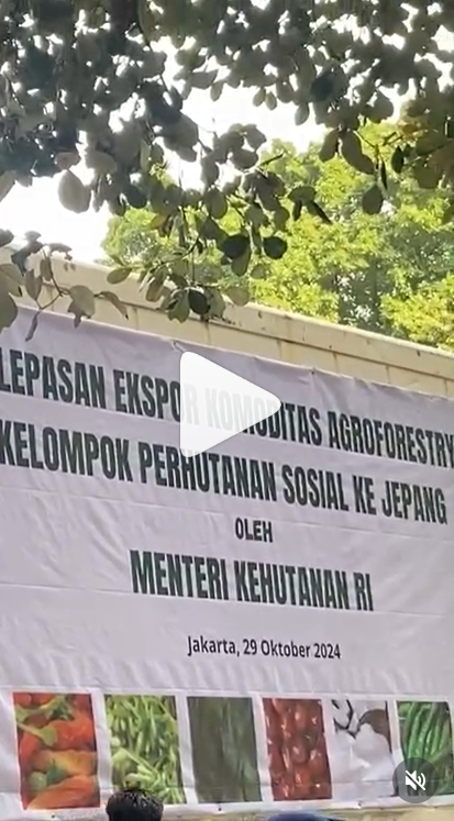 Pelepasan Ekspor Komoditas Agroforestry oleh Kelompok Perhutanan Sosial ke Jepang resmi terlaksana!