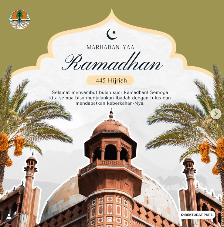 Selamat menunaikan ibadah puasa Ramadhan 1445 Hijriah